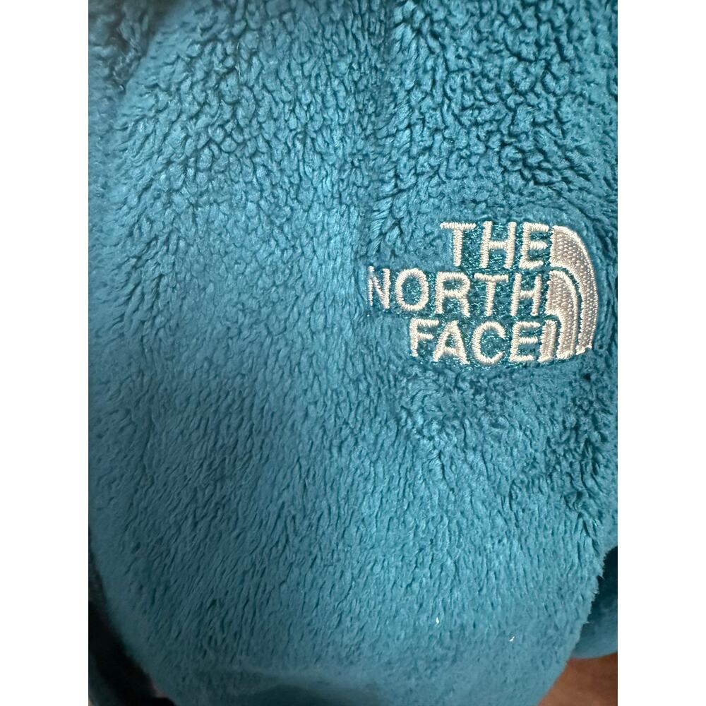 The North Face womens turquoise full zip fleece size M - Picture 3 of 7